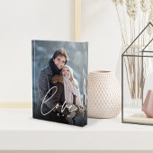 ラブスクリプトオーバーレイパーソナライズされたカップル フォトブロック