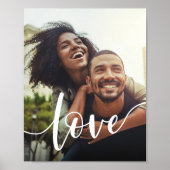 ラブスクリプトオーバーレイフォトプリント ポスター (正面)