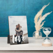 ラブスクリプトオーバーレイ カップル写真 フォトプラーク (側面)