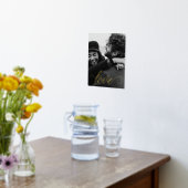 ラブスクリプトカップル箔プリント 箔ポスター (レイダウン (キッチン))