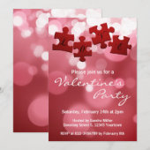 ラブスクリプトパズルのピース 招待状 (正面/裏面)