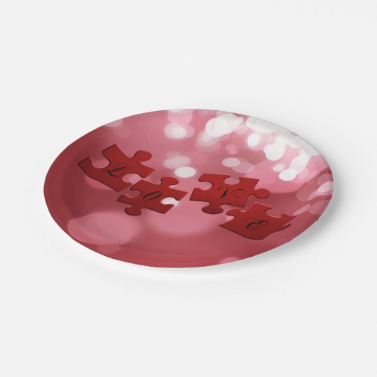 ラブスクリプトパズル作品 ペーパープレート (アングル)