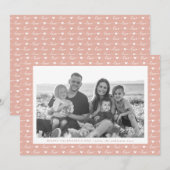 ラブスクリプトパターン バレンタインデーの写真 シーズンカード (正面/裏面)