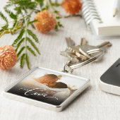 ラブスクリプト新着カスタム写真 キーホルダー (側面)