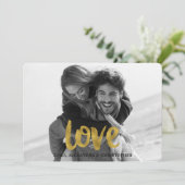 ラブスクリプト金箔バレンタインデーの写真 シーズンカード (スタンド正面)