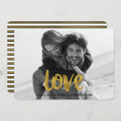 ラブスクリプト金箔バレンタインデーの写真 シーズンカード (正面/裏面)