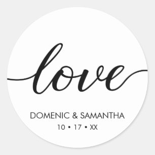 ラブスクリプトSiimple chic 結婚's ラウンドシール