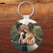 ラブスクリプ結婚トの写真カスタム キーホルダー (正面)
