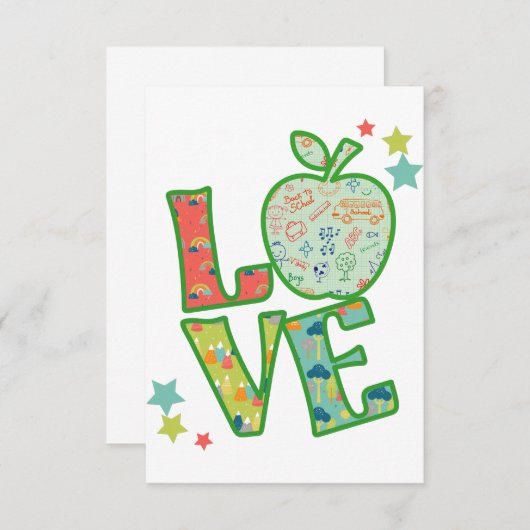 ラブスクールアップル描新学期 出欠カード (正面/裏面)