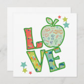 ラブスクールアップル描新学期 招待状 (正面/裏面)