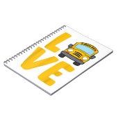 ラブスクールバスドライバースクールバスバスドライバー ノートブック (左側)