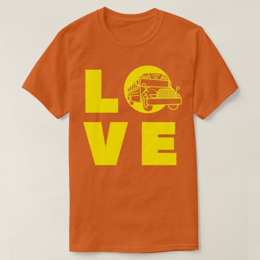 ラブスクールバス Tシャツ (デザイン正面)