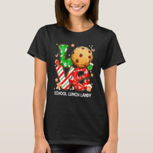 ラブスクール給食のおばちゃん先生クリスマスコスチュームC Tシャツ