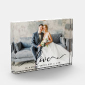 ラブスク結婚リプトの花嫁と花婿 フォトブロック (左)