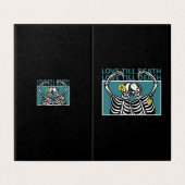 ラブスケルトンおもしろいアニバーサリーカード (外部フラット)