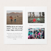 ラブスケルトンおもしろいアニバーサリーカード (内部フラット)