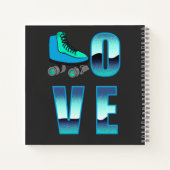 ラブスケートで滑る両面ジャーナルノートブック ノートブック (裏面)