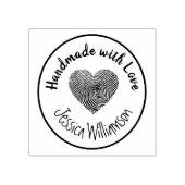 ラブスタンプハート名手作りパーソナライズされた ラバースタンプ (インプリント)