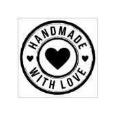 ラブスタンプ付き手作りハート ラバースタンプ (インプリント)