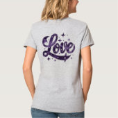 ラブスターリーパープルウィメンズ Tシャツ (裏面)