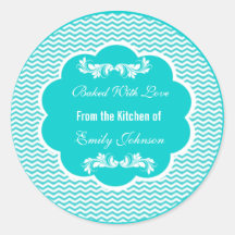 ラブスタ焼いたッカー付きシェブロン贈り物ラベルラベル