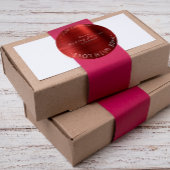 ラブスチールで作られた赤いブルゴーニュのメタリック光沢 ラウンドシール