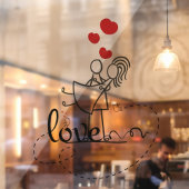 ラブスティックフィギュア窓の貼り付け ウィンドウサイン