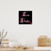 ラブスティンクスアンチ – バレンタインデースローガン ポスター (キッチン)