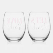 ラブスティンクス飲おもしろいむ ステムなしワイングラス (裏面)