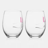 ラブスティンクス飲おもしろいむ ステムなしワイングラス (右)