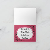 「ラブスティンクス」ビッグピンクリップバレンタインデー カード (内部)