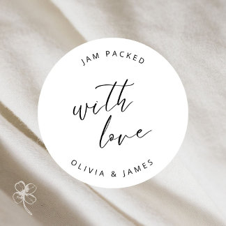 ラブステッカーが詰まったジャム ラウンドシール