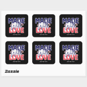 ラブステッカーで作る スクエアシール (シート)