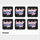 ラブステッカーで手作り スクエアシール (シート)