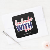 ラブステッカーで手作り スクエアシール (封筒)