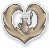 ラブステッカーの砂丘 シール (正面)