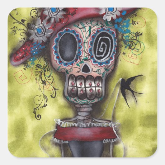 ラブステッカーを探す スクエアシール (正面)