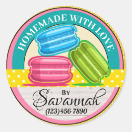 ラブステッカー付き手作り ラウンドシール