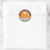 ラブステッカー付き手作り ラウンドシール (バッグ)