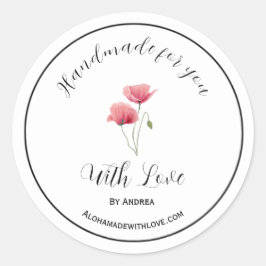 ラブステッカー付き手作カスタムり商品 ラウンドシール