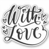 ラブステッカー付き シール (正面)