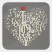 ラブステッカー スクエアシール (正面)