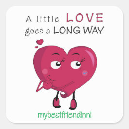 ラブステッカー スクエアシール