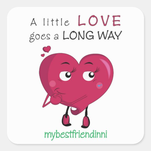 ラブステッカー スクエアシール (正面)