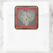 ラブステッカー スクエアシール (バッグ)