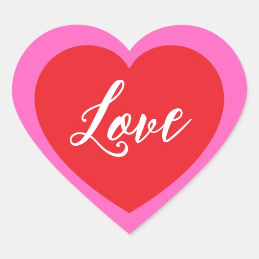 ラブステッカー ハートシール (正面)