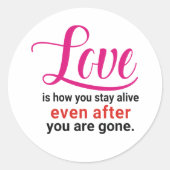 ラブステッカー ラウンドシール (正面)