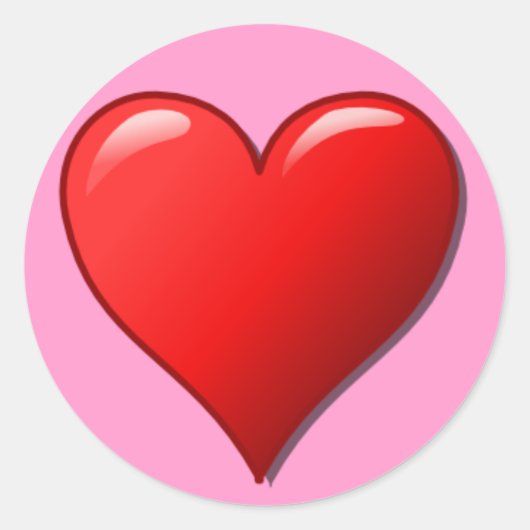 ラブステッカー ラウンドシール (正面)