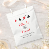 ラブストライクインラスベガス結婚式の引き出物バッグ フェイバーバッグ (クリップ留めされた状態)