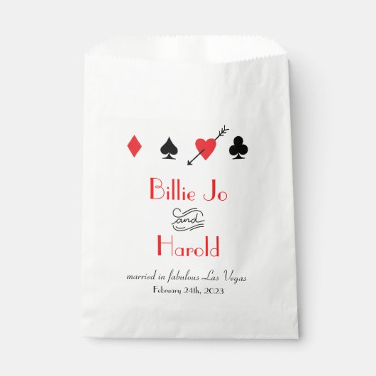 ラブストライクインラスベガス結婚式の引き出物バッグ フェイバーバッグ (正面)
